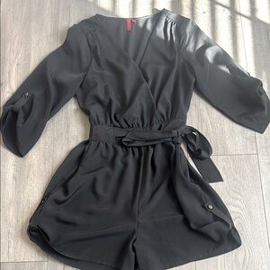 Elegant Black Women's Romper